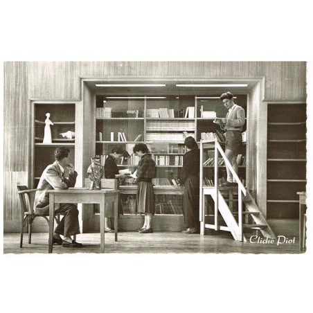 CP78 MONTGERON - LYCEE MIXTE  - LA BIBLIOTHEQUE DU PETIT COLLEGE