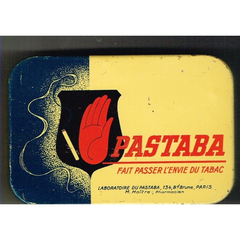 BOITE ANCIENNE EN METAL PASTABA - FAIT PASSER L'ENVIE DU TABAC BOITE ANCIENNE EN METAL PASTABA - FAIT PASSER L'ENVIE DU TABAC