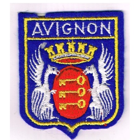 ECUSSON BRODE AVIGNON (84) -GRANDES ARMOIRIES