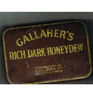 BOITE ANCIENNE METAL TABAC GALLAHER'S RICH DARK HONEYDEW