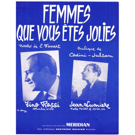 PARTITION DE TINO TOSSI - FEMMES QUE VOUS ÊTES JOLIES