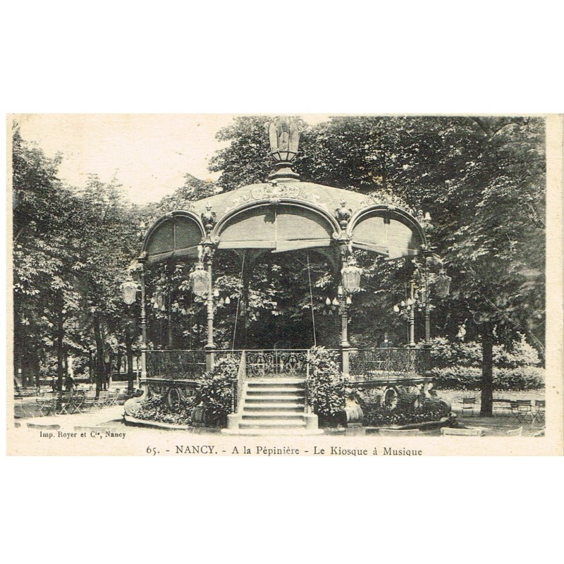 CP54 NANCY - A LA PEPINIERE  - LE KIOSQUE A MUSIQUE