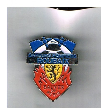 PIN'S SAPEURS POMPIERS - ROUBAIX