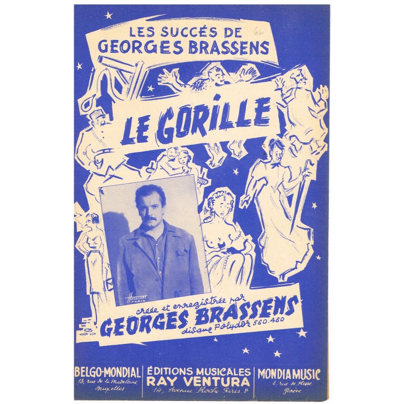 PARTITION de GEORGES BRASSENS - LE GORILLE