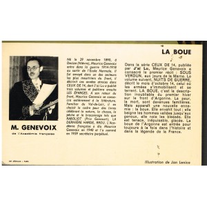 LIVRE - CEUX DE 14 - III - LA BOUE DE MAURICE GENEVOIX