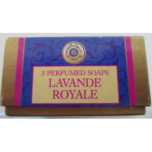 BOITE PUBLICITAIRE ANCIENNE EN CARTON SAVON LAVANDE ROYALE - ROGER & GALLET