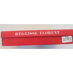 BOITE  ANCIENNE EN CARTON REGLISSE FLORENT PATES ET PASTILLES DE REGLISSE