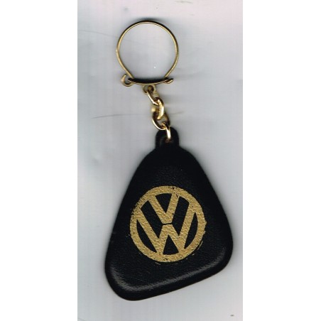 PORTE CLES  VOLKSWAGEN - LOGO OR SUR FOND NOIR