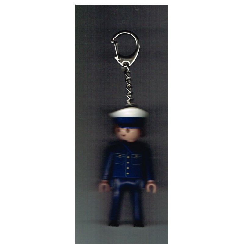 PORTE CLES PLAYMOBIL EN UNIFORME - 1997