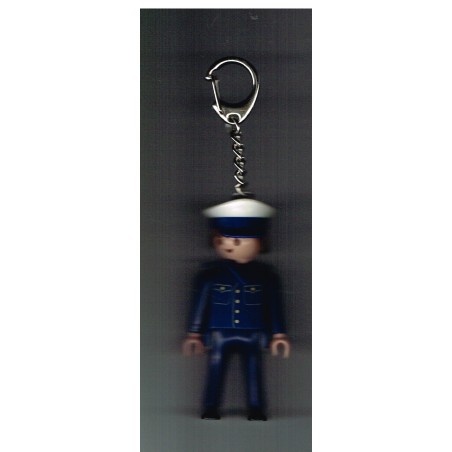 PORTE CLES PLAYMOBIL EN UNIFORME - 1997