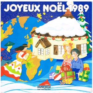 DISQUE 33 TOURS 17 CM JOYEUX NOËL 1989 - FLEXI-DISC COURTE-PAILLE