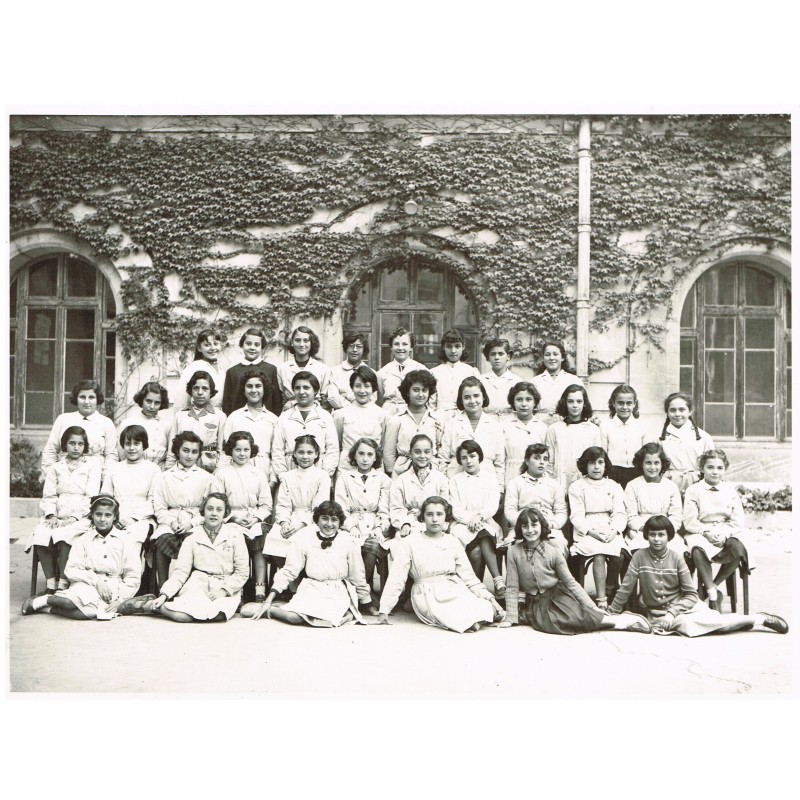 PHOTO DE CLASSE DE 1954 - CLASSE DE JEUNES FILLES : 6ème