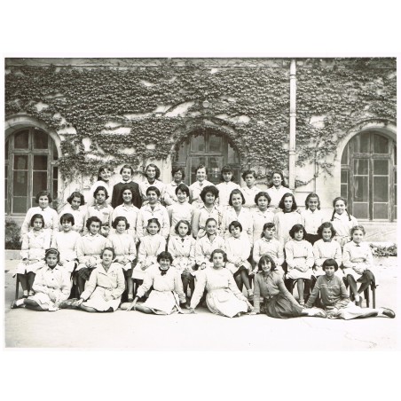 PHOTO DE CLASSE DE 1954 - CLASSE DE JEUNES FILLES : 6ème