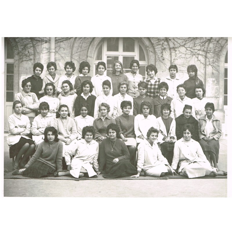 PHOTO DE CLASSE DE 1961-1962 - CLASSE DE JEUNES FILLES : φ 1