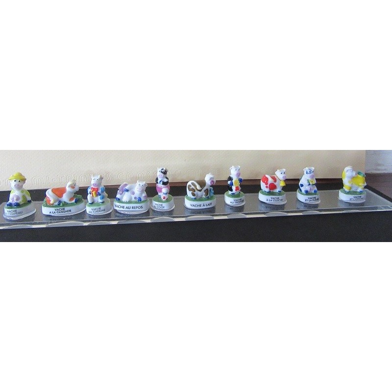FEVES - SERIE DE 10 FEVES LES VACHES RIGOLOTES