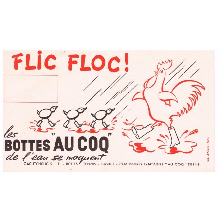 BUVARD  LES BOTTES "AU COQ" DE L'EAU SE MOQUENT - FLIC FLOC