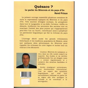 LIVRE - QUESACO ? LE PARLER DU BITERROIS ET DU PAYS D'OC