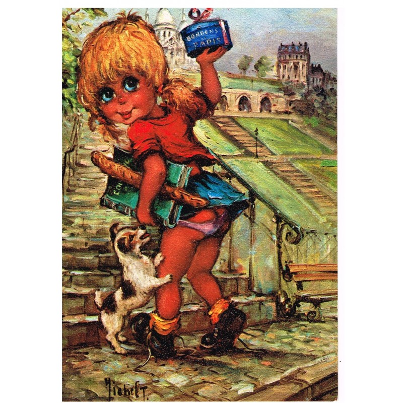 CARTE POSTALE MICHEL THOMAS - LA PETITE PARISIENNE - B 102.66