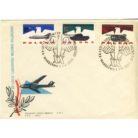aigle-sur-timbres-et-obliteration-1er-jour-de-pologne