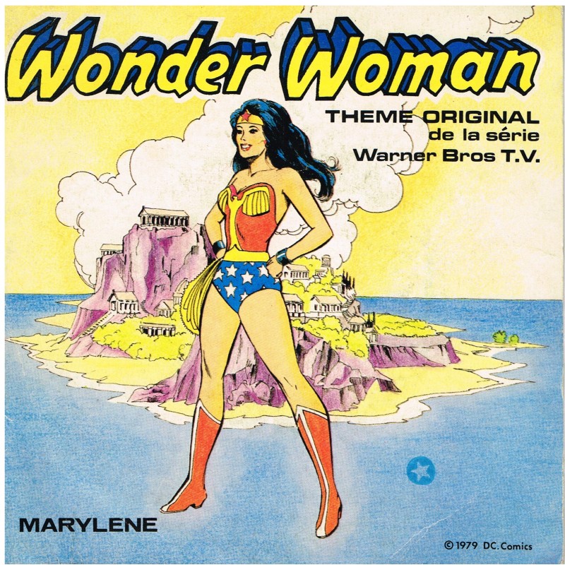 DISQUE 45 TOURS WONDER WOMAN ET SUPERMAN