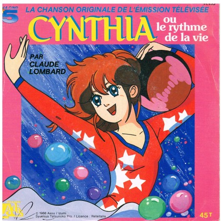 DISQUE 45 TOURS CYNTHIA OU LE RYTHME DE LA VIE