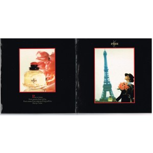 DISQUE 45 TOURS PUBLICITAIRE ROSE : PARIS JE T'AIME - YVES SAINT LAURENT