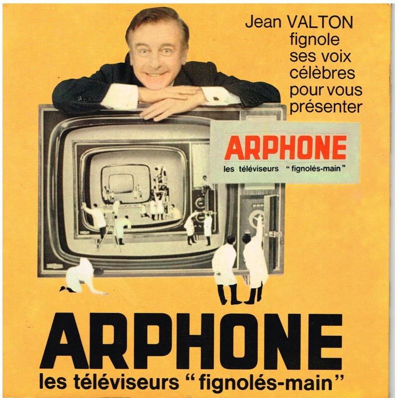 DISQUE 45 TOURS 17 CM JEAN VALTON PRESENTE ARPHONE