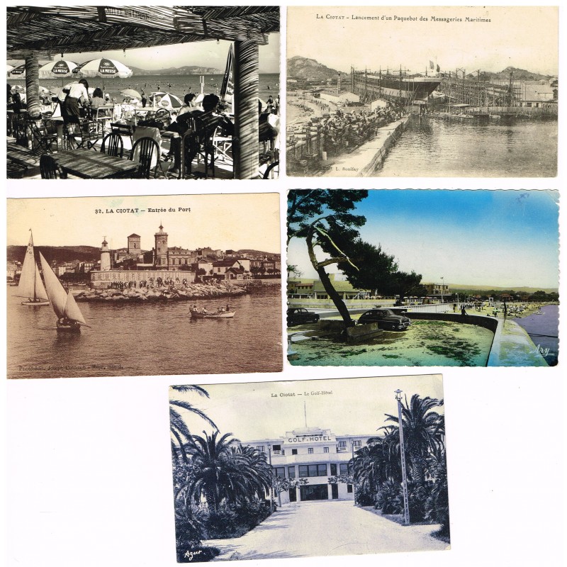 CARTES POSTALES LA CIOTAT - LOT DE 19 CARTES