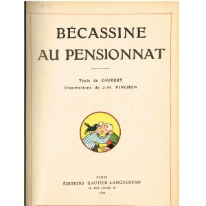 LIVRE : BECASSINE AU PENSIONNAT, 1ère page