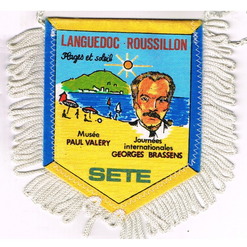 FANION LANGUEDOC-ROUSSILLON - SETE - GEORGES BRASSENS