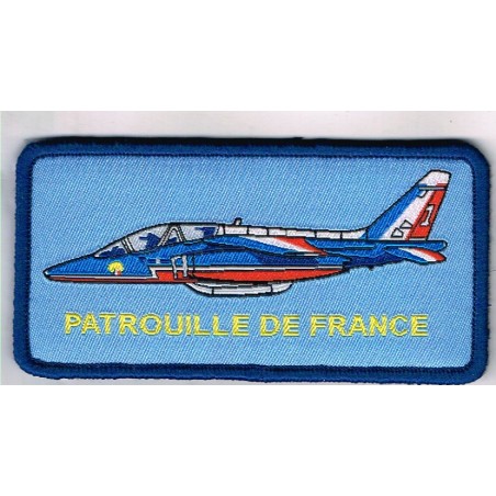 ECUSSON BRODE PATCH PATROUILLE DE FRANCE RECTANGULAIRE ALPHA JET