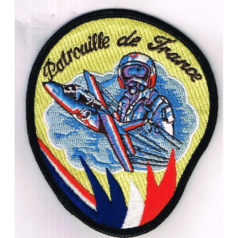 ECUSSON BRODE PATCH PATROUILLE DE FRANCE PILOTE ET ALPHA JET.