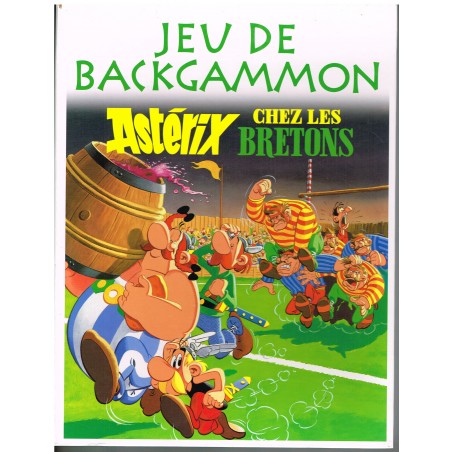 JEU DE BACKGAMMON  ASTERIX CHEZ LES BRETONS