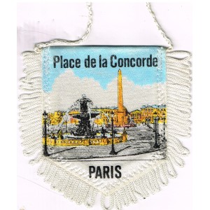 FANION  VILLE PARIS LA PLACE DE LA CONCORDE - RECTO