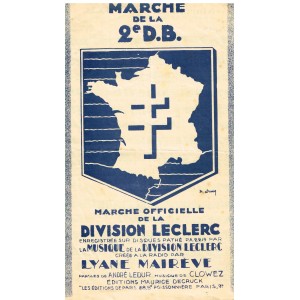 PARTITION MARCHE DE LA 2è DB DE LA DIVISION LECLERC