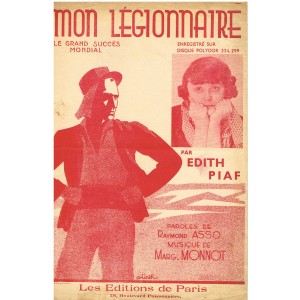 PARTITION EDITH PIAF MON LEGIONNAIRE