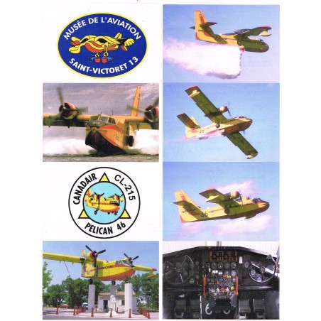 8 ADHESIFS CANADAIR CL-215 PELICAN 46