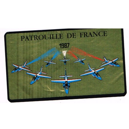 ADHESIF  PATROUILLE DE FRANCE 1987 fond or