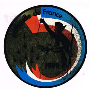 ADHESIF  PATROUILLE DE FRANCE 1989 AVEC MARIANNE