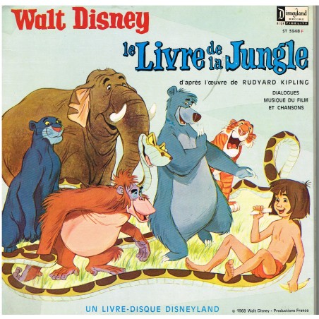 LIVRE-DISQUE LE LIVRE DE LA JUNGLE - WALT DISNEY