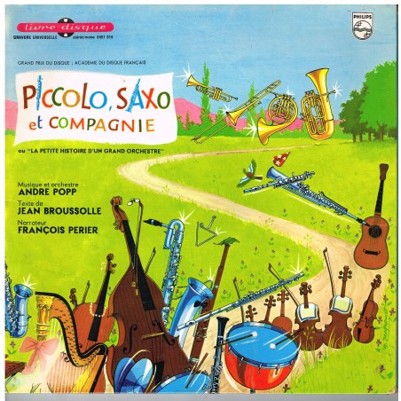 LIVRE-DISQUE 33 TOURS 25 cm PICCOLO, SAXO ET COMPAGNIE