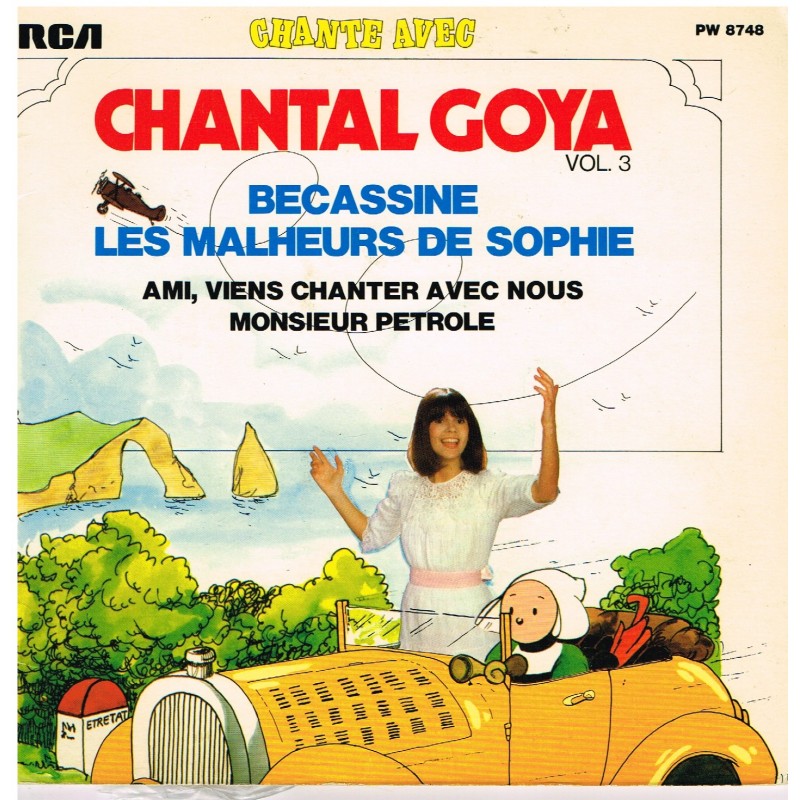 LIVRE-DISQUE 45 TOURS CHANTAL GOYA BECASSINE