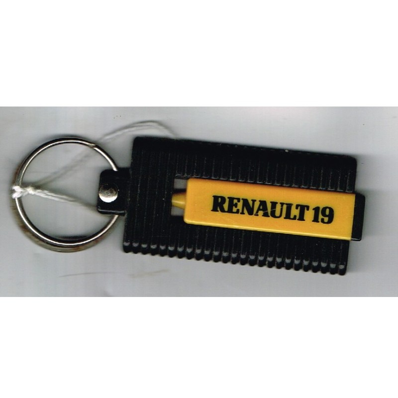 PORTE CLES RENAULT 19 AVEC STYLO RETRACTABLE