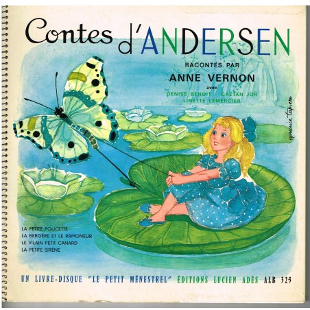 DISQUE 33 TOURS  25cm - CONTES D'ANDERSEN