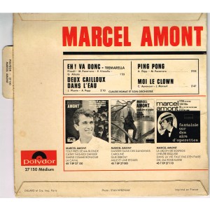 DISQUE 45 TOURS 17 cm EP - BIEM - MARCEL AMONT - PING-PONG - VERSO
