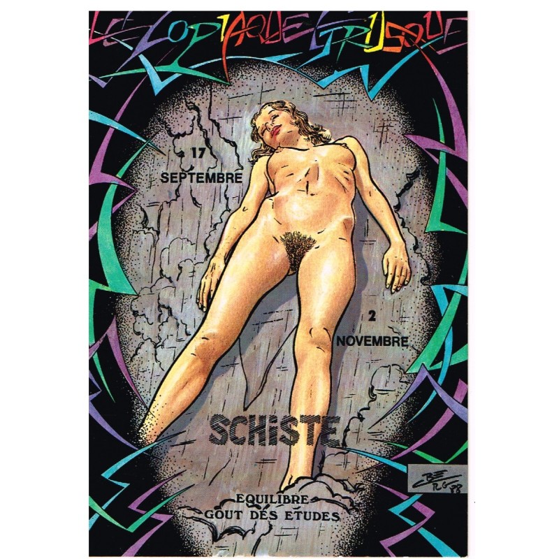 CARTE POSTALE  FEMME NUE -  E 14 SCHISTE -  LE  ZODIAQUE ETRUSQUE