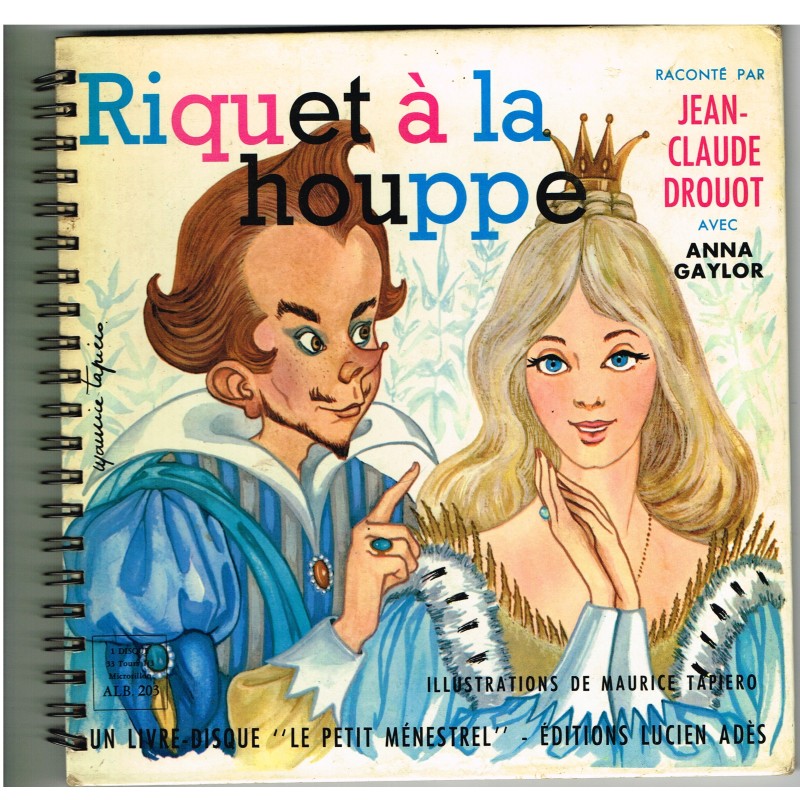 LIVRE-DISQUE 33 TOURS 17 cm RIQUET A LA HOUPPE