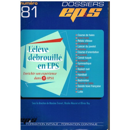 LIVRE DE SPORT : L'ELEVE DEBROUILLE EN EPS