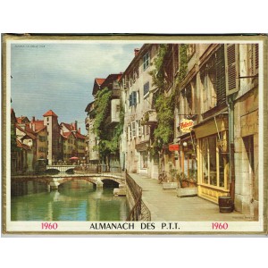 CALENDRIER ALMANACH 1960 - VERSO ANNECY