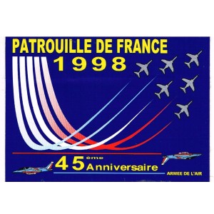 ADHESIF 45 ANS DE LA PATROUILLE DE FRANCE 1998